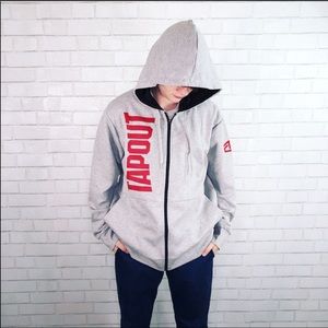 Tapout Zip Up Hooded Sweatshirt.